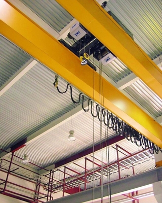 جرثقیل EOT دو تیرچه ای مدل اروپایی 32T با موتور ABB بالابر ترولی