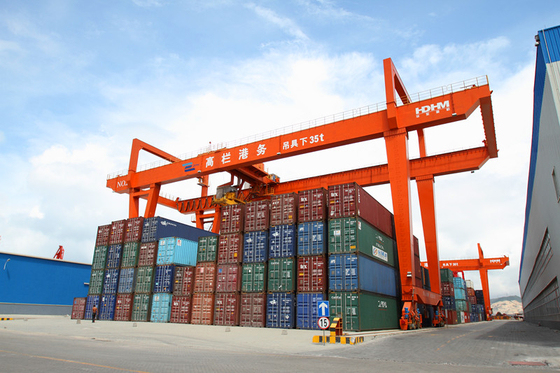 جرثقیل حمل و نقل مواد 45T کانتینری RMG Rail Mounted Container Crane