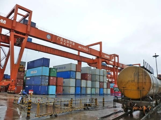 جرثقیل حمل و نقل مواد 45T کانتینری RMG Rail Mounted Container Crane