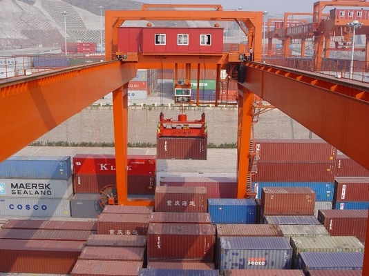 جرثقیل حمل و نقل مواد 45T کانتینری RMG Rail Mounted Container Crane