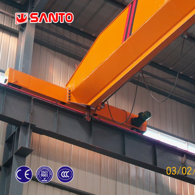 جرثقیل سقفی صنعتی تک تیر ISO 1T تا 20T با بالابر برقی