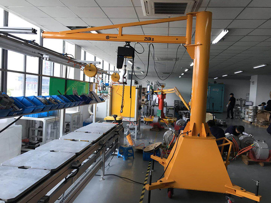 چرخش انعطاف پذیر جرثقیل بازوی چرخشی OEM ODM 650 تا 1000 سانتی متر