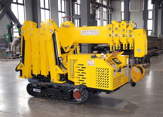 فضای باریک تاشو Mini Spider Crawler Crane Wireless Control 16m 5tons