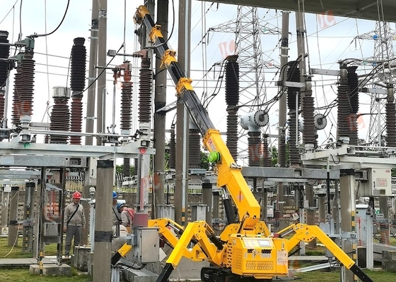 جرثقیل مینی اسپایدر تلسکوپی بوم 1T-8T با پایه های سطح خودکار