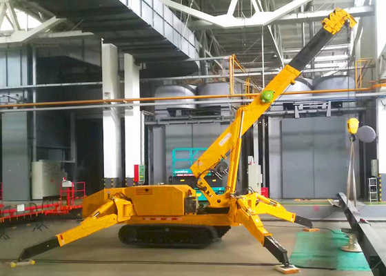 جرثقیل مینی اسپایدر تلسکوپی بوم 1T-8T با پایه های سطح خودکار