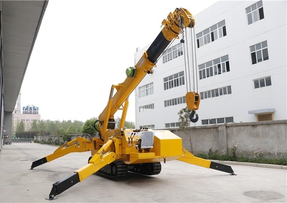 جرثقیل مینی اسپایدر تلسکوپی بوم 1T-8T با پایه های سطح خودکار