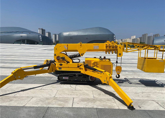 فضای باریک تاشو Mini Spider Crawler Crane Wireless Control 16m 5tons