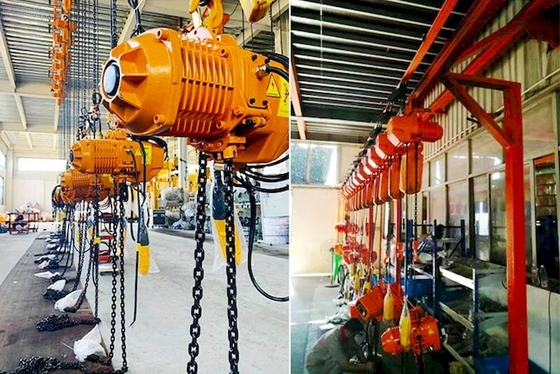 بالابر زنجیر برقی 2 تنی CE ISO Industrial 220-690V با چرخ دستی