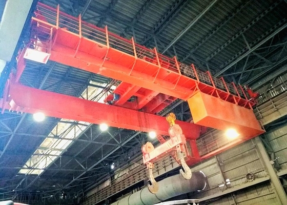 جرثقیل سقفی کارخانه فولاد متالورژی QDY 320T جرثقیل هندلینگ ملاقه دوقلاب