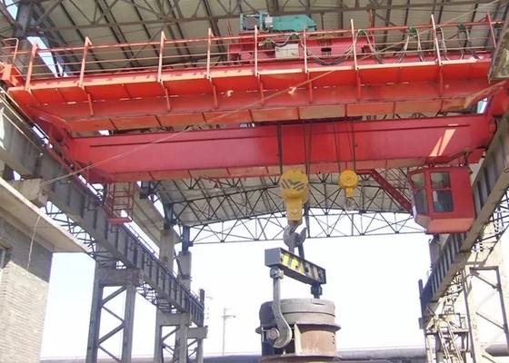 جرثقیل سقفی کارخانه فولاد متالورژی QDY 320T جرثقیل هندلینگ ملاقه دوقلاب
